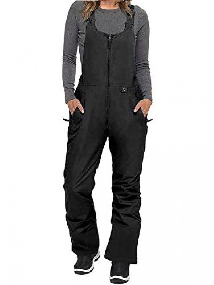 Snow Ski Bib Overalls Windproof Insulated Snowboarding Ripstop Pant 