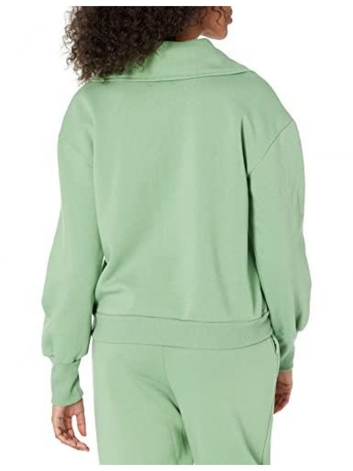 Drop Women's Hayley Half Zip Fleece Sweatshirt 