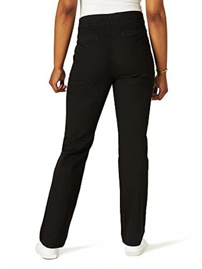 Classic Collection Women's Easy-fit Elastic-Waist Pant 