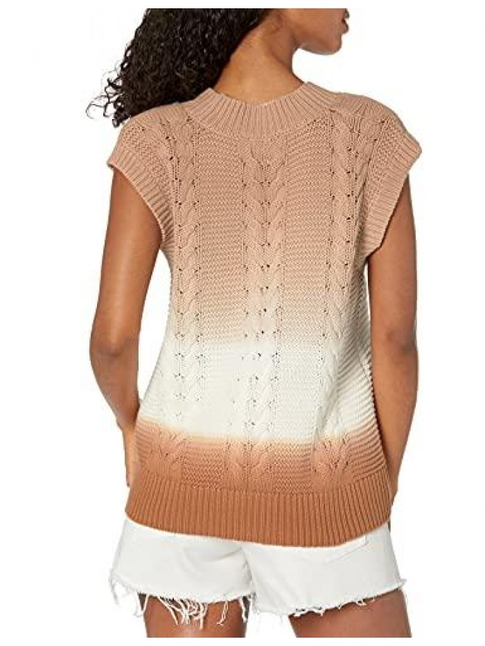 Drop Women's Camille Cable Sweater Vest 