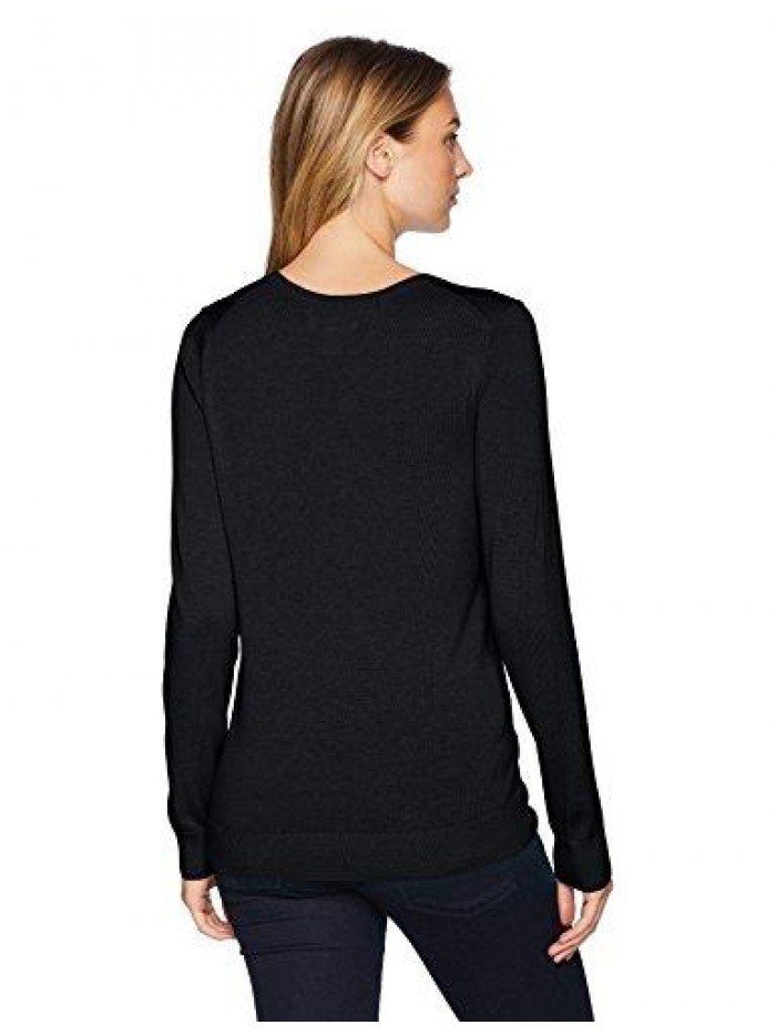 Women's Classic Fit Lightweight Long-Sleeve V-Neck Sweater  