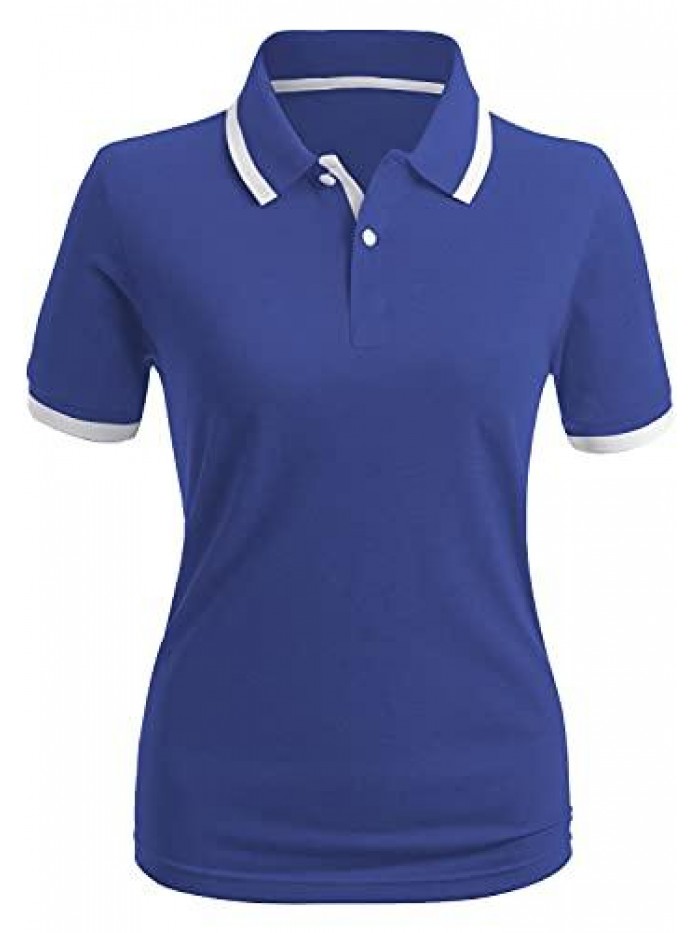 Women's Casual Short Sleeve PK Polo Shirts 