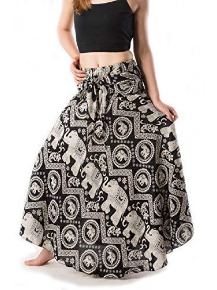 Women's Long Bohemian Style Gypsy Boho Hippie Skirt 