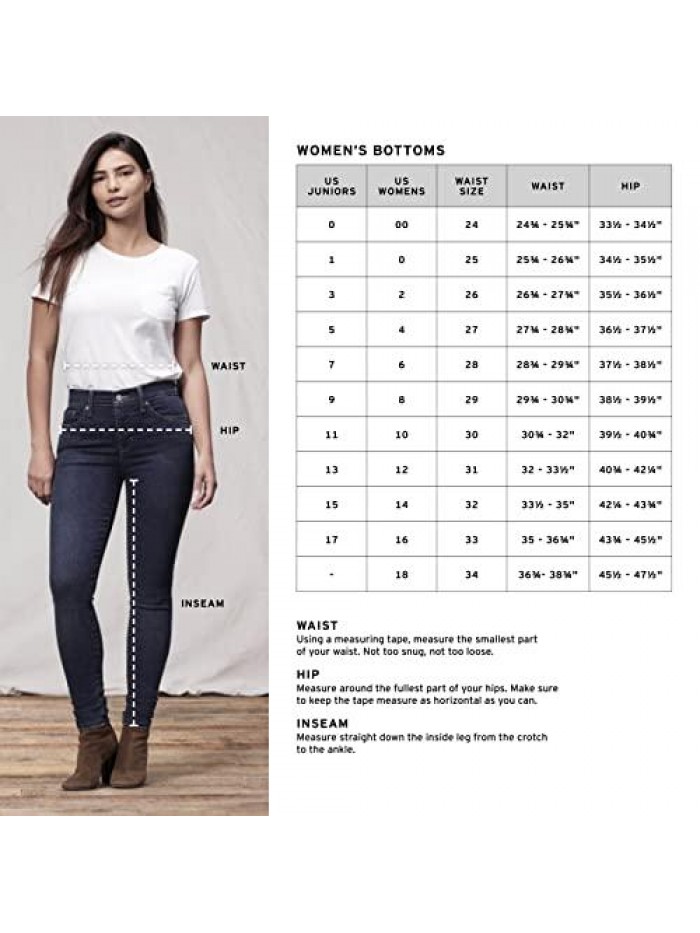 Women's High Waisted Straight Jeans 