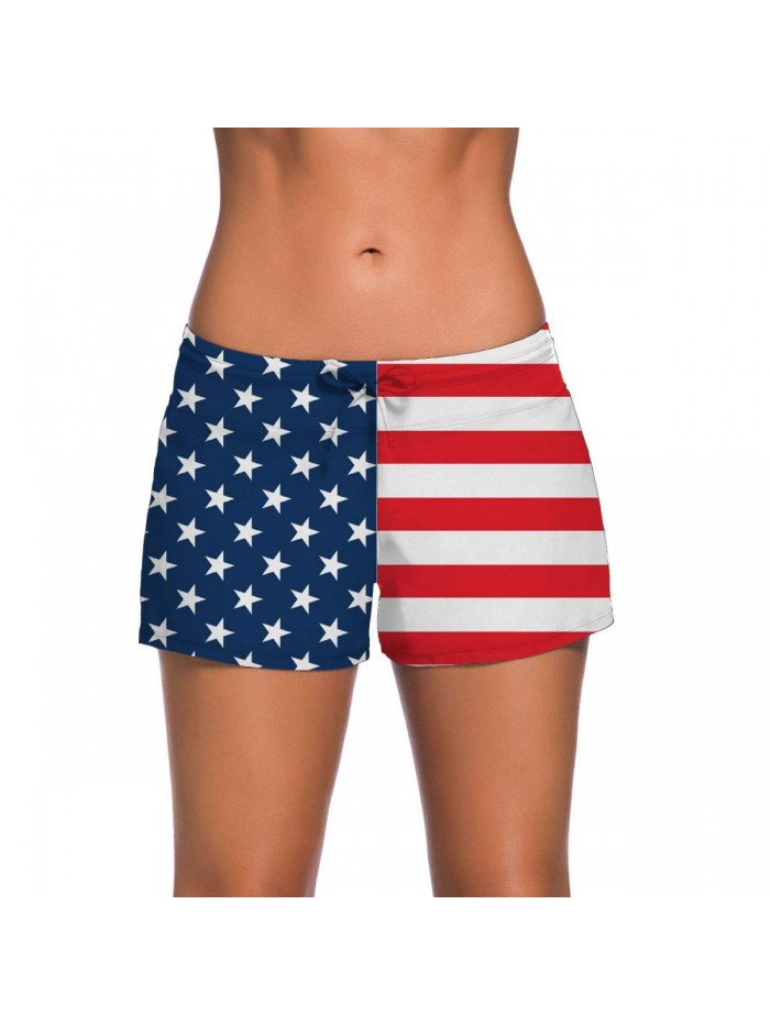 Vando Womens Swimwear Shorts Beach Boardshort Trunks 