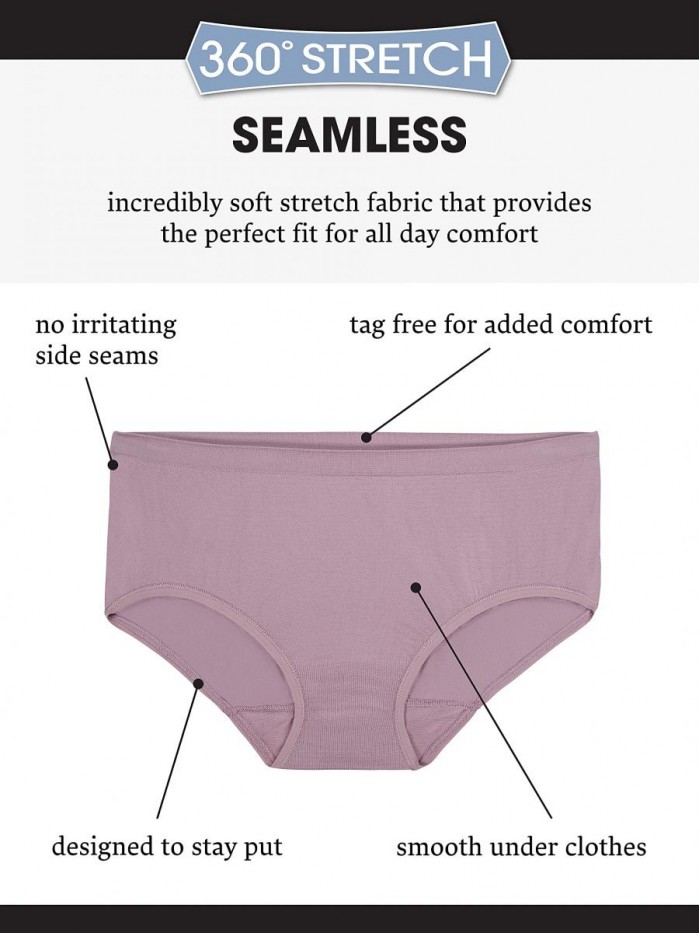 of the Loom Women's Seamless Underwear (Regular & Plus Size) 