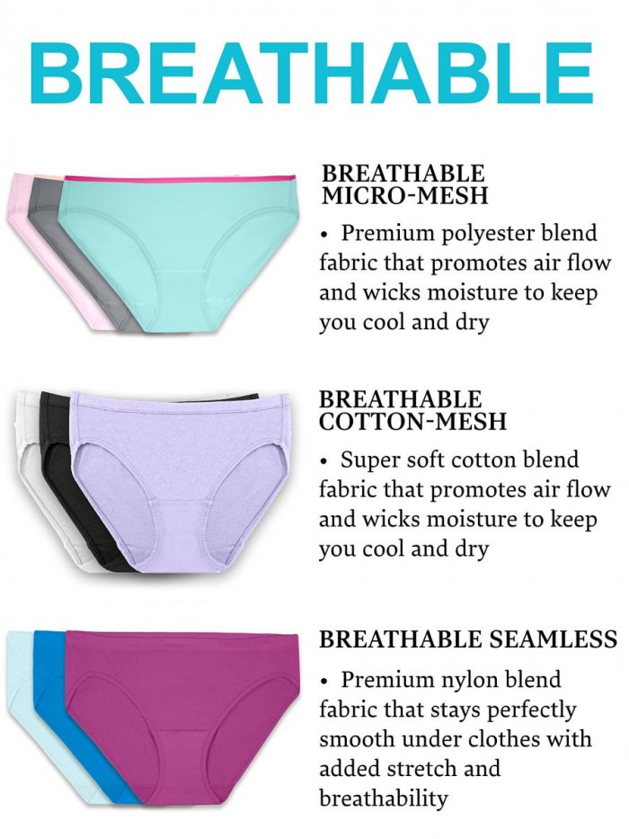 of the Loom Women's Breathable Underwear (Regular & Plus Size) 