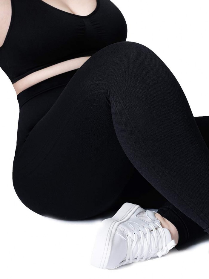 High Waisted Medium Compression Leggings - Shapewear for Women 