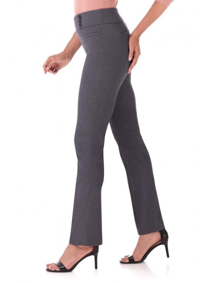 Women's Ease Into Comfort Everyday Chic Straight Pant w/Tummy Control 