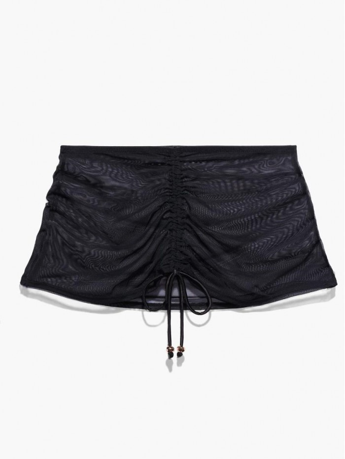 X Fenty, Women's, Gathered Mesh Skirt with Drawstring 