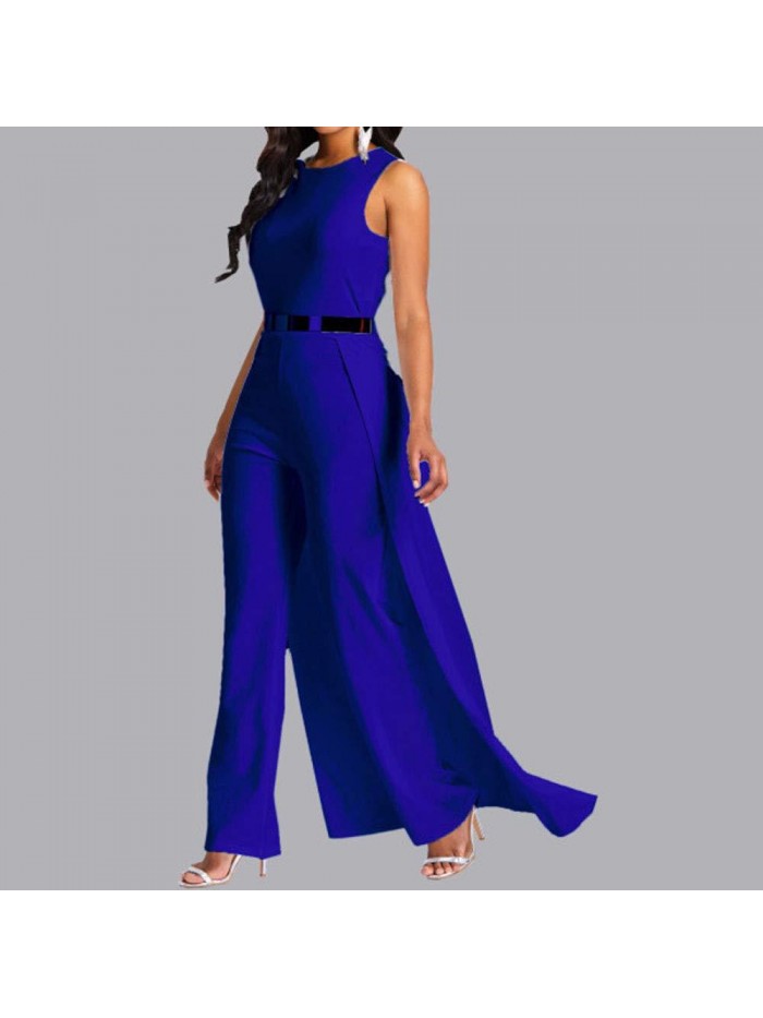 Patchwork Overlay Embellished Plain Women's Jumpsuit High-Waist Woman Romper 