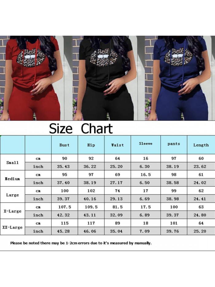 Piece Outfits For Women Summer Womens Sweatsuits Sets Jogger Set 