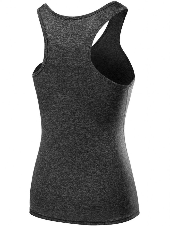 Women's 3 Pack Compression Base Layer Dry Fit Tank Top 