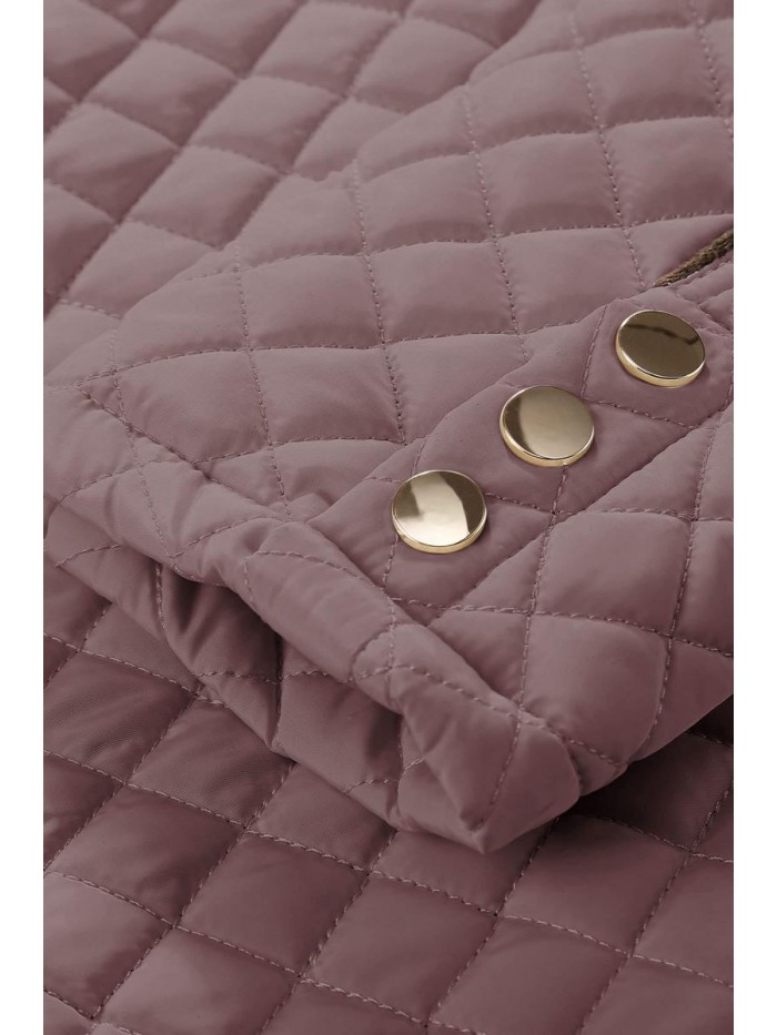 Womens Quilted Lightweight Puffer Jacket/Vest, Fall and Winter Fashion Padded Coat 