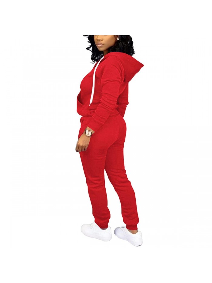 Nimsruc Womens 2 Piece Tracksuit outfits Long Sleeve Casual Sweatsuits Pants Set