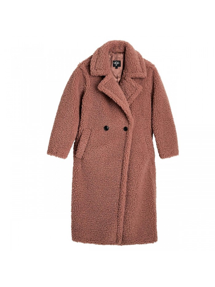 UGG Women's Gertrude Long Teddy Coat