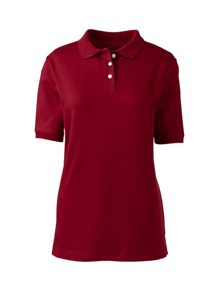 School Uniform Women's Short Sleeve Interlock Polo Shirt  