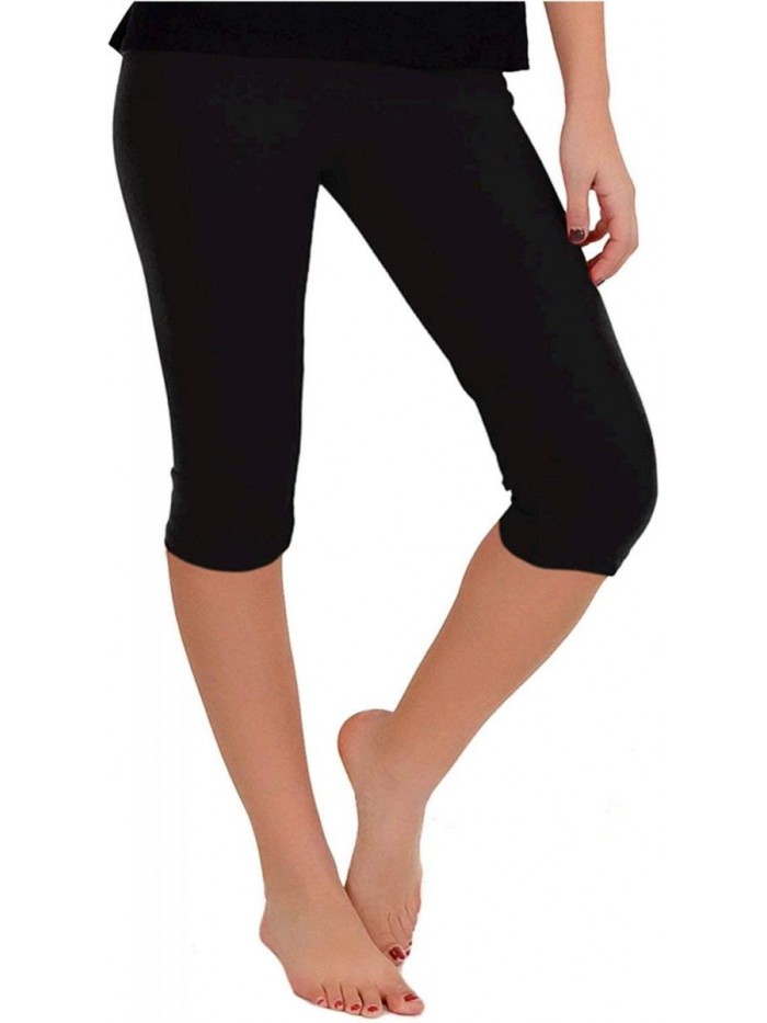 Knee-Length Leggings | Stretchy Leggings | Cotton Spandex | X-Small-7X Adult 