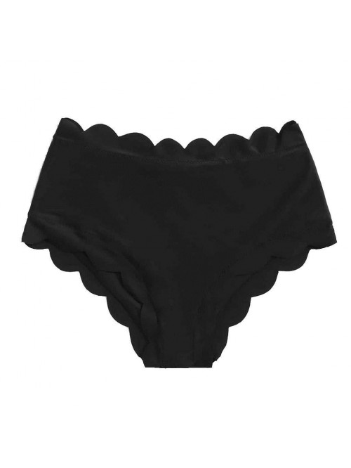 Ladies High Waist Ruched Bikini Bottoms Tummy Cont...