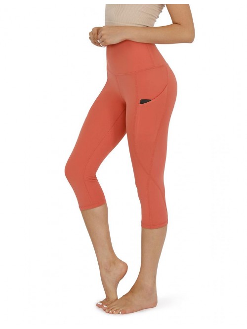 Women's High Waisted Yoga Capris with Pockets,Tumm...