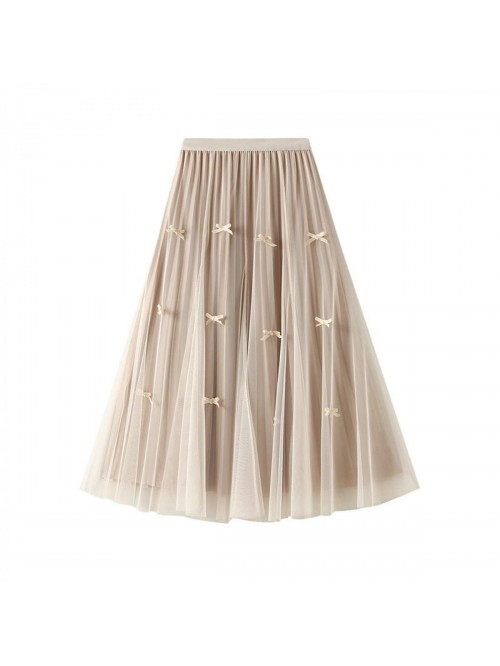 Tulle Tutu Skirt Elastic High Waist Layered Mesh S...