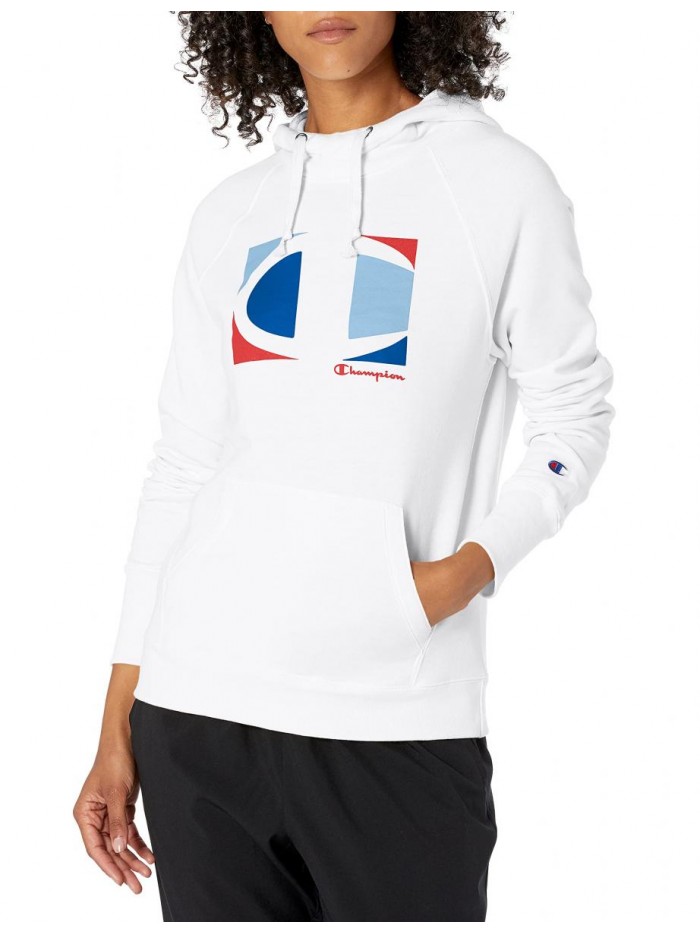 Women's Powerblend Fleece Hoodie, Big C Graphic Logo 