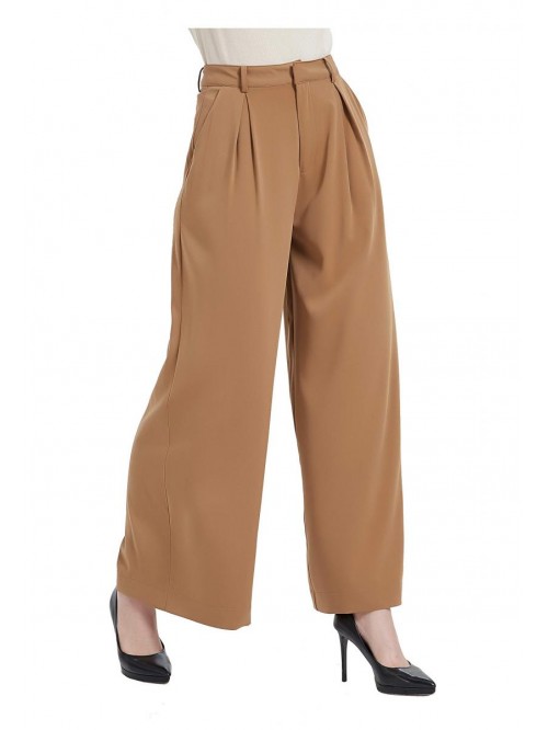 Women High Waist Casual Wide Leg Long Palazzo Pant...