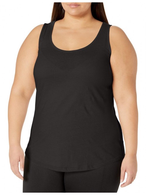 My Size Women's Plus-Size Shirt-Tail Tank Top 