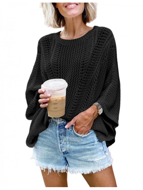 Women's Crochet Cover Up Pullover Sweaters Summer ...