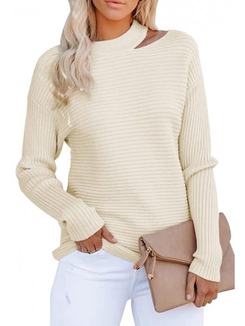 Women’s Sweaters Halter Neck Off Shoulder Long S...