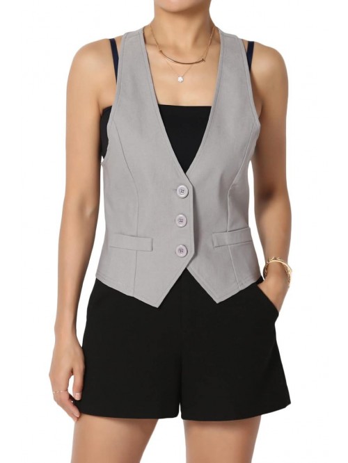 Dressy Casual Versatile Racerback Vest Uniform Tux...