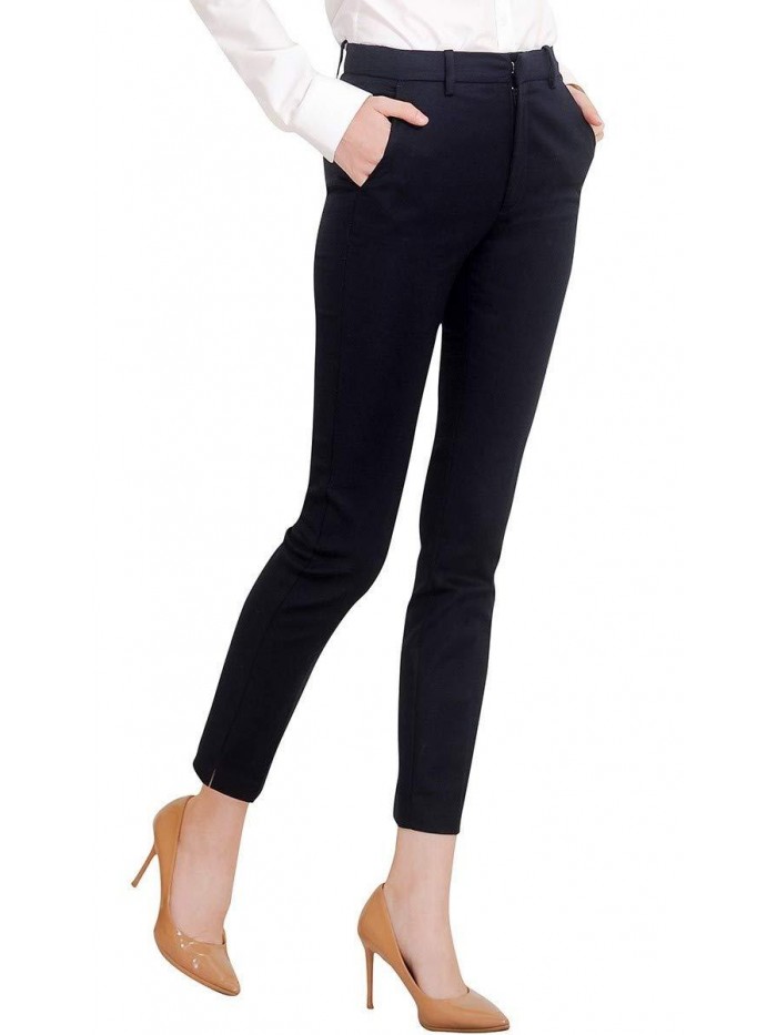 Women's Work Ankle Dress Pants Trousers Slacks 