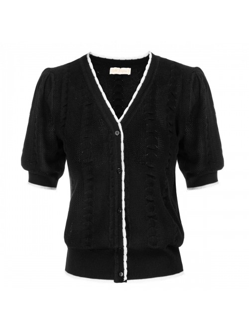 Poque Women's Cardigan Short Sleeve Cardigan Open ...