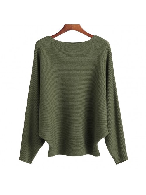 Women Lightweight Oversized Sweaters Tops Batwing ...