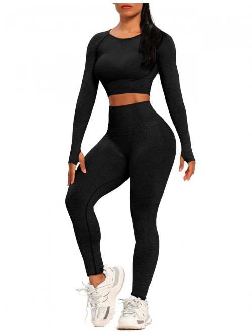 Workout Sets for Women High Waist Seamless Cute Yo...