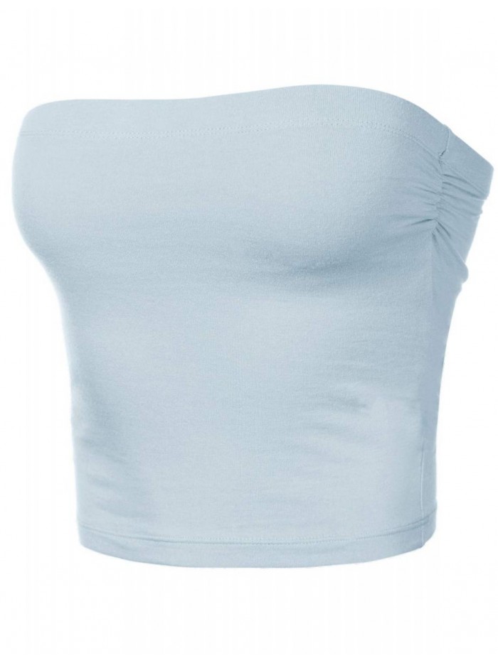 Tube Crop Tops Strapless Cute Sexy Cotton Tops 