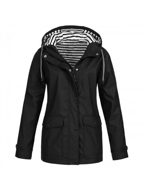 Rain Coat Women Hiking Windbreaker Thin Summer Cas...