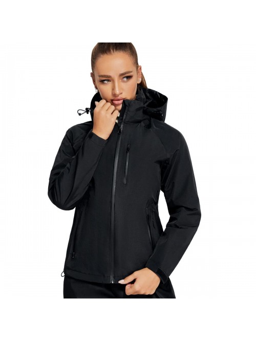 Women's Waterproof Rain Jacket with Hood Lightweig...