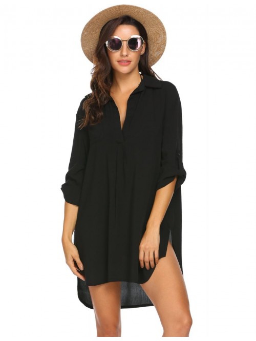 Women's Swimsuit Beach Cover Up Shirt Bikini Beach...