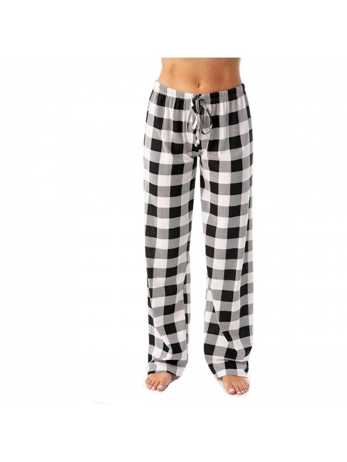 Pj Pants For Women, Women Autumn Winter Plaid Prin...