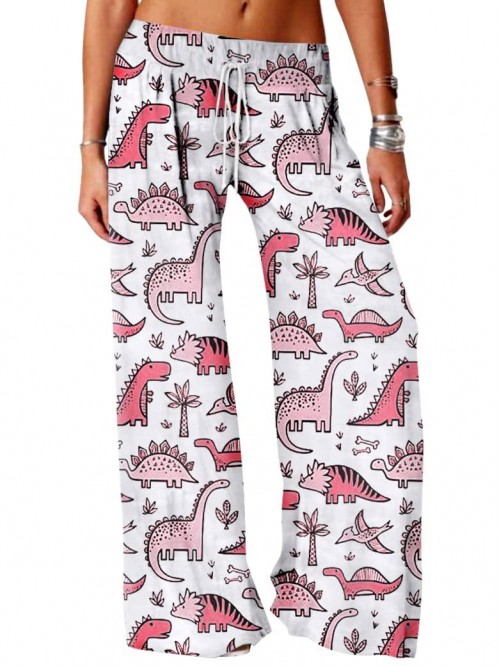 Dinosaur Pajama Pants for Women Comfy Funny Pjs Dr...