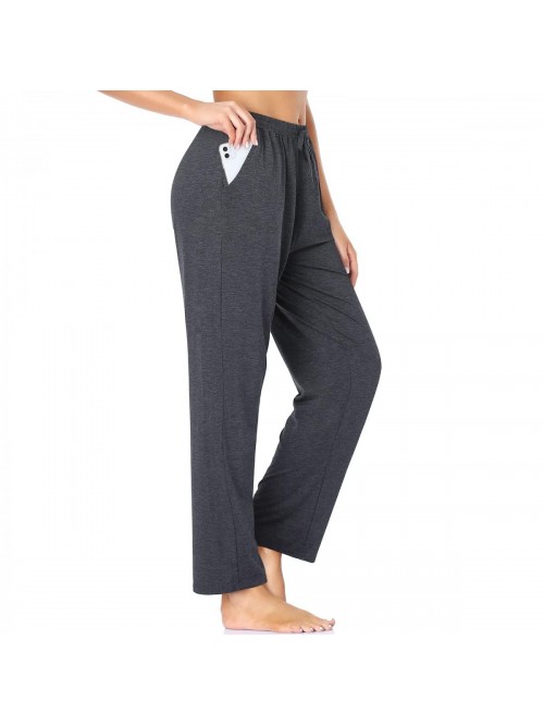 Womens Pants Wide Leg Sweatpants High Waist Straig...