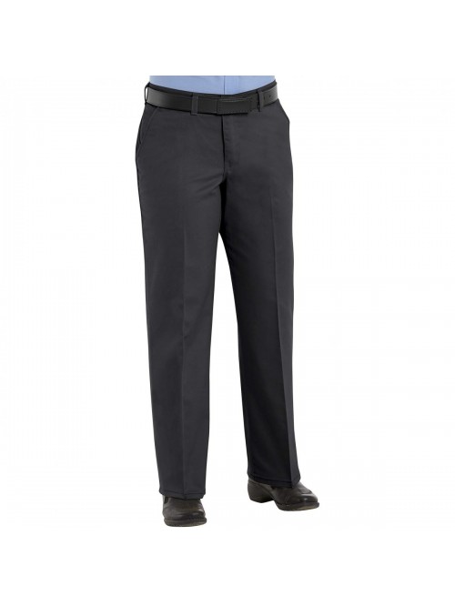 Kap Women's Plain Front Cotton Work Pant 