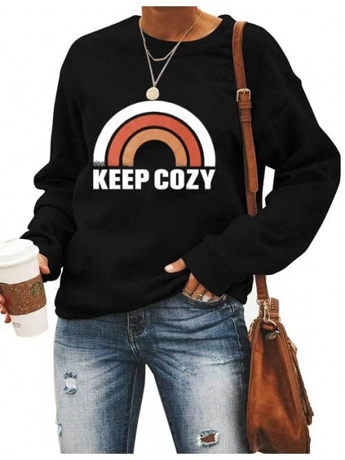 Women Rainbow Graphic Shirt Crewneck Pullover Long...