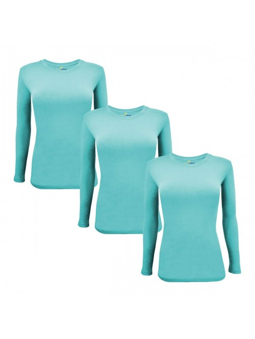 Uniforms Women's Under Scrub Tee Crew Neck Long Sl...