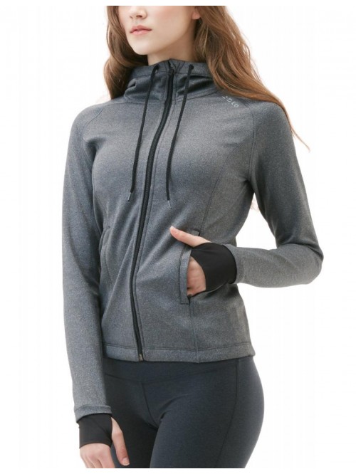 Women's Full Zip Workout Jackets, Long Sleeve Acti...