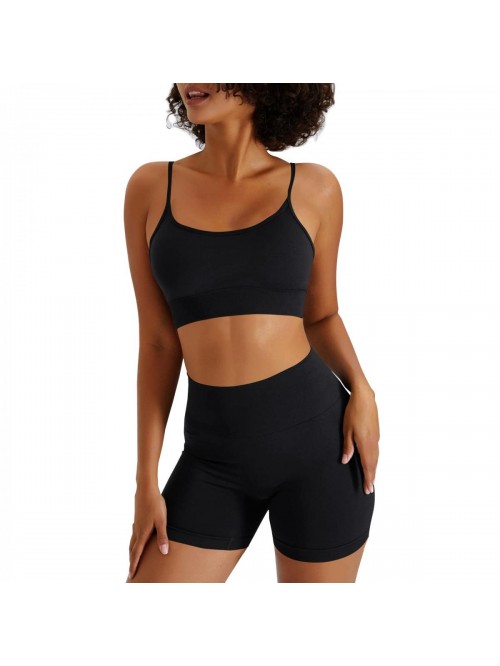 Sets for Women 2 Piece Yoga Outfits High Waist Bik...