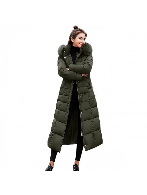 Women's Cotton Winter Coat Thicken Warm Solid Colo...