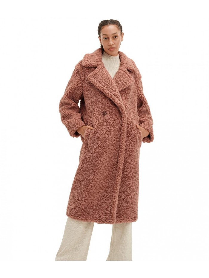 UGG Women's Gertrude Long Teddy Coat